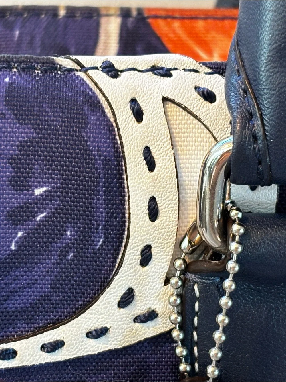 Coach Legacy Heritage Candace Carryall Satchel Bag Navy Multi 19951 Americana